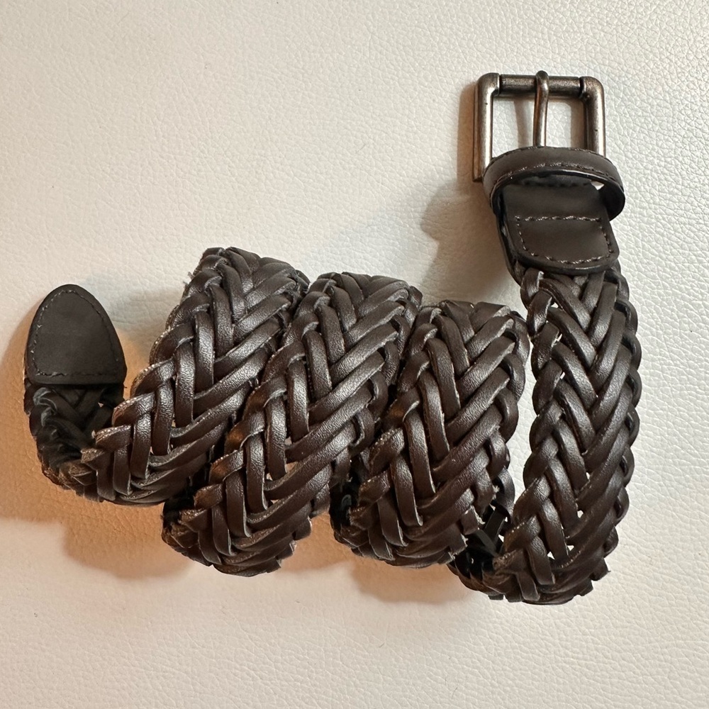 Cambridge Classics Braided Leather Belt - Size Small (6–7)